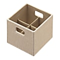 Rubbermaid® Bento Decorative Storage Container, Small, Loose Linen