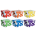 Classroom Keepers Storage Totes, 11.25"H x 12.5"W x 15.875"D, 6 Assorted Polka Dot Colors, Pack Of 6 1 thumbnail image
