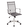 LumiSource Mirage Contemporary Office Chair, Chrome/Silver 1 thumbnail image