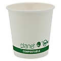 StalkMarket Planet+ Compostable Hot Cups, 4 Oz, White, Pack Of 1,000 Cups 1 thumbnail image