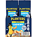 Planters Nut Pouches, Salted Cashews, 1.5 Oz, Box Of 18 Pouches