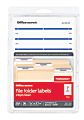 Office Depot® Brand Print-Or-Write Color Permanent File Folder Labels, OD98817, Rectangle, 5/8" x 3 1/2", Dark Blue, Pack Of 252 1 thumbnail image