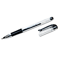 SKILCRAFT® AbilityOne Gel-Ink Pen, Medium Point, 0.7 mm, Clear Barrel, Black Ink
