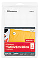Office Depot® Brand Removable Inkjet/Laser Multipurpose Round Labels, OD98778, 1" Diameter, White, Pack Of 600