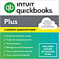 Quickbooks, Online Plus 3M, 2024, 3 Month Subscription, Mac/Windows Compatible, ESD