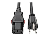 Eaton Tripp Lite Series Computer Power Cord, NEMA 5-15P to Locking C13 - 10A, 125V, 18 AWG, 6 ft. (1.83 m) - P006L06 1 thumbnail image