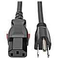 Eaton Tripp Lite Series Computer Power Cord, NEMA 5-15P to Locking C13 - 10A, 125V, 18 AWG, 6 ft. (1.83 m) - P006L06 1 thumbnail image