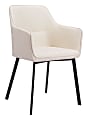 Zuo Modern Adage Dining Chairs, Beige, Set Of 2 Chairs