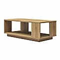 Ameriwood Home Knowle Contemporary Rectangle Coffee Table, 14"H x 39-9/16"W x 19-9/16"D, Natural