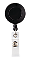 Office Depot® Brand Swivel Alligator Clip Badge Reel, Black 1 thumbnail image