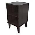 Inval Open Shelf Nightstand, 23”H x 13"W x 13-3/4"D, Espresso 1 thumbnail image