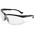 Uvex Safety Genesis 2.5 Magnifier Readers - Clear Lens - Black Frame - Scratch Resistant, Flexible, Padded, Adjustable Temple, Comfortable - 1 Each 1 thumbnail image
