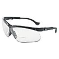Genesis Readers Eyewear, Clear +1.5 Diopter Polycarb Hard Coat Lenses, Blk Frame
