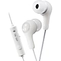 JVC Gumy Gamer HA-FX7G-W Earset - Stereo - Mini-phone (3.5mm) - Wired - Earbud - Binaural - In-ear - 3.30 ft Cable - Noise Canceling - White 1 thumbnail image