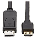 Eaton Tripp Lite Series DisplayPort 1.2 to HDMI Active Adapter Cable (M/M), 4K 60 Hz, HDR, Secure-Grip Plugs, Black, 10 ft. (3.1 m) 1 thumbnail image