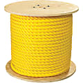 Office Depot® Brand Twisted Polypropylene Rope, 12,800 Lb, 1" x 600', Yellow