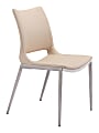 Zuo Modern Ace Dining Chairs, Light Pink/Brushed Stainless Steel, Set Of 2 Chairs  1 thumbnail image