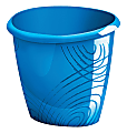 CEP Origins Plastic Waste Bin, 11-13/16" Depth, Ocean Blue 1 thumbnail image