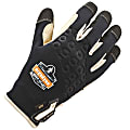 Ergodyne ProFlex 710LTR Heavy-Duty Leather-Reinforced Gloves, Small, Black