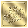 Custom Blind-Embossed Labels And Stickers, Foil Stock, 1" x 1" Square, Box Of 500 Labels 1 thumbnail image
