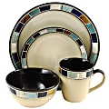 Gibson Elite Casa Estebana 16-Piece Dinnerware Set, Blue/Cream 1 thumbnail image