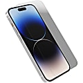 OtterBox iPhone 14 Pro Alpha Glass Antimicrobial Screen Protector Clear, White - For LCD iPhone 14 Pro - Scratch Resistant, Smudge Resistant, Drop Resistant, Fingerprint Resistant - 9H - Aluminosilicate, Tempered Glass - 1