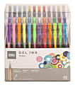 Office Depot® Brand Rollerball Gel Stick Pens Variety Pack, Fine/Medium Point, 0.7 mm/1.0 mm, Transparent Barrels, Assorted Ink Colors, Pack Of 48