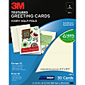 3M™ Half-Fold Greeting Cards, 5 1/2" x 8 1/2", Ivory, Pack Of 30 1 thumbnail image