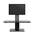 WorkPro® Perform Desk Riser By Humanscale, Single Monitor, 30"W x 29-3/16 "D, Black 1 thumbnail image
