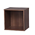 IRIS BAKU 14"H Modular Cube Storage Box, Brown