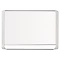 MasterVision® MVI Series Gold Ultra Magnetic Dry-Erase Whiteboard, Lacquered Steel, 48" x 96", White Aluminum/Plastic Frame