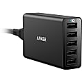 Anker PowerPort 5 Wall Charger A2124 - Anker 40W 5-Port USB Wall Charger, PowerPort 5 for iPhone XS/XS Max/XR/X/8/7/6/Plus, iPad Pro/ Air 2/mini, Galaxy S9/S8/Edge/Plus, Note 8/7, LG, Nexus, HTC and More 1 thumbnail image