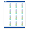 Avery® Printable Labels With Sure Feed® Technology, S00-EVB, Square, 2" x 2", Matte White With Preprinted Watercolor/Gold Leaf Design, Pack Of 120 1 thumbnail image