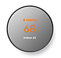 Google™ Nest HVAC System Programmable Smart Thermostat With Sensor, Black 1 thumbnail image