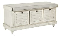 Ave Six Dover Storage Bench, White Wash 1 thumbnail image