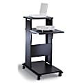 Mayline® Group Meeting Plus Presentation Stand, 39"H x 18 1/2"W x 32 1/4"D, Black/Gray