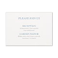 Custom Shaped Wedding & Event Reception Cards, 4-7/8" x 3-1/2", Passionate Monogram, Box Of 25 Cards