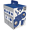 Amscan Tableware Kit, Bright Royal Blue, Set Of 222 Pieces