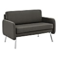 Office Star Lounge Loveseat, 33-1/2”H x 48”W x 28-3/4”D, Smoke 1 thumbnail image
