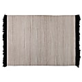 Baxton Studio Dalston Handwoven Wool Blend Area Rug, 63” x 90-5/8”, Beige/Black