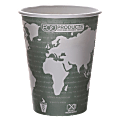 Eco-Products World Art Hot Beverage Cups, 12 Oz, Green, Carton Of 1,000