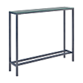 Southern Enterprises Darrin Mini Console Table With Mirrored Glass Top, 30"H x 36"W x 8"D, Silver 1 thumbnail image