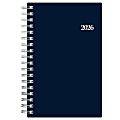 2026 Blue Sky Weekly/Monthly Pocket Planner, 3-5/8” x 6", Passages/Solid Navy, January To December, 154178 1 thumbnail image
