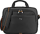 Solo New York Ace Slim Briefcase With 13.3" Laptop Pocket, 10-1/4”H x 14”W x 2”D, Black