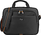 Solo New York Ace Slim Briefcase With 13.3" Laptop Pocket, 10-1/4”H x 14”W x 2”D, Black 1 thumbnail image