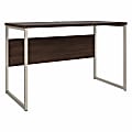 Bush® Business Furniture Hybrid Computer Table Desk With Metal Legs, 48"W x 24"D, Black Walnut, Standard Delivery