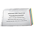 Stride Easy-Fit Color Bar Sheet Protectors, 8 1/2" x 14", Assorted Colors, Pack Of 60