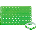 Advantus Colored Vinyl Wristbands - 100 / Pack - 0" Height x 0.6" Width x 9.8" Length - Green - Vinyl