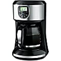 Black+Decker 12-Cup Programmable Coffee Maker, Black/Silver