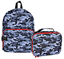 Office Depot® Brand School Backpack and Lunch Box Set, Gray Camouflage 1 thumbnail image